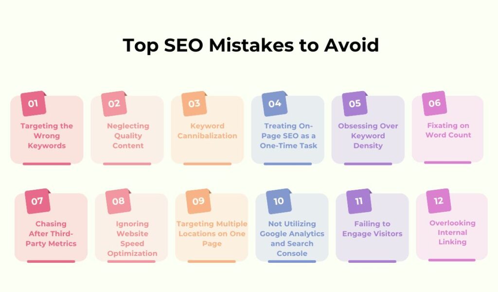 12 Critical SEO Mistakes You’re Probably Making Right Now